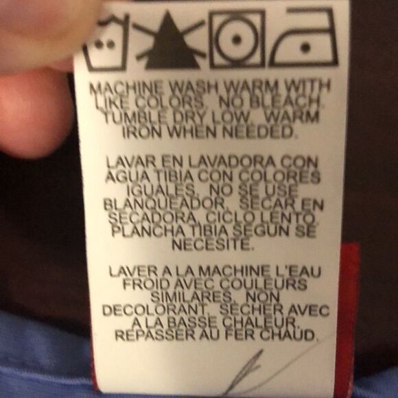 Dickies M Men’s Light Blue N-Neck Short Sleeve Two Pocket Scrub Top - Picture 12 of 12